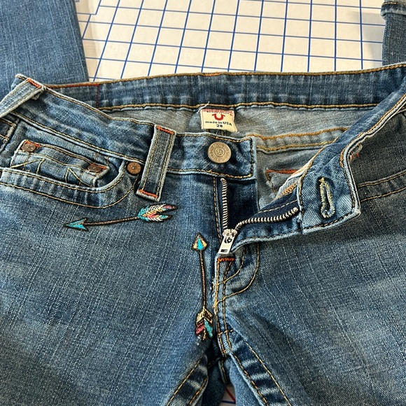 Vintage True Religion Joey low rise flare jeans size 28 - Picture 11 of 11